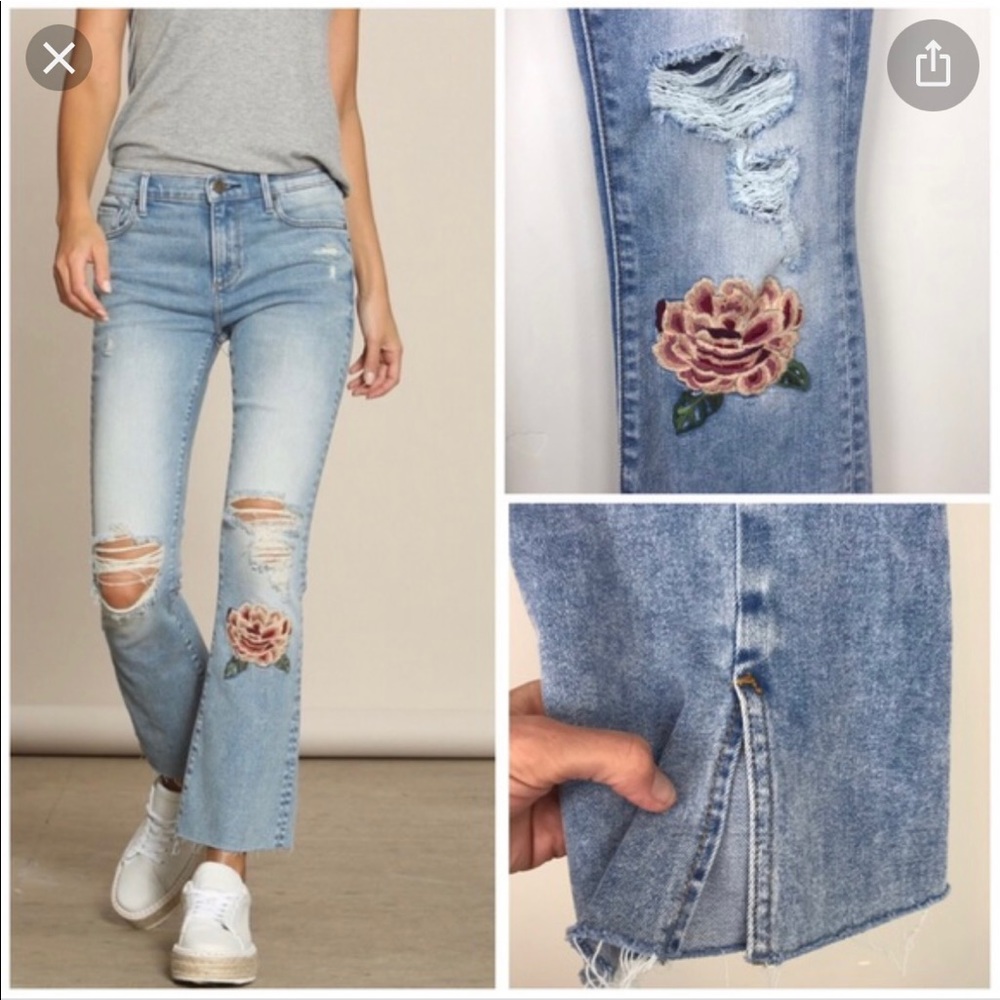Driftwood jeans classic cut Roxy capri light wash